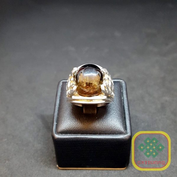 Nhẫn bạc nam đá Tourmaline – VB024