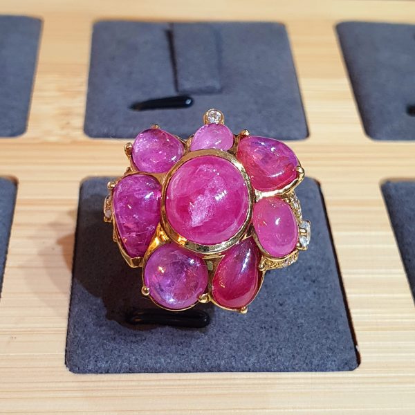 Nhẫn Vàng Đá Ruby Thiên Nhiên – RB103