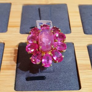 Nhẫn Vàng Đá Ruby Thiên Nhiên- RB096