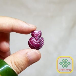 Mặt Hồ Ly Chín Đuôi Đá Ruby Đỏ Thiên Nhiên – MDD137